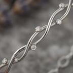 Twisted Wave Crystal Bracelet