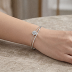 Twisted Wave Crystal Bracelet