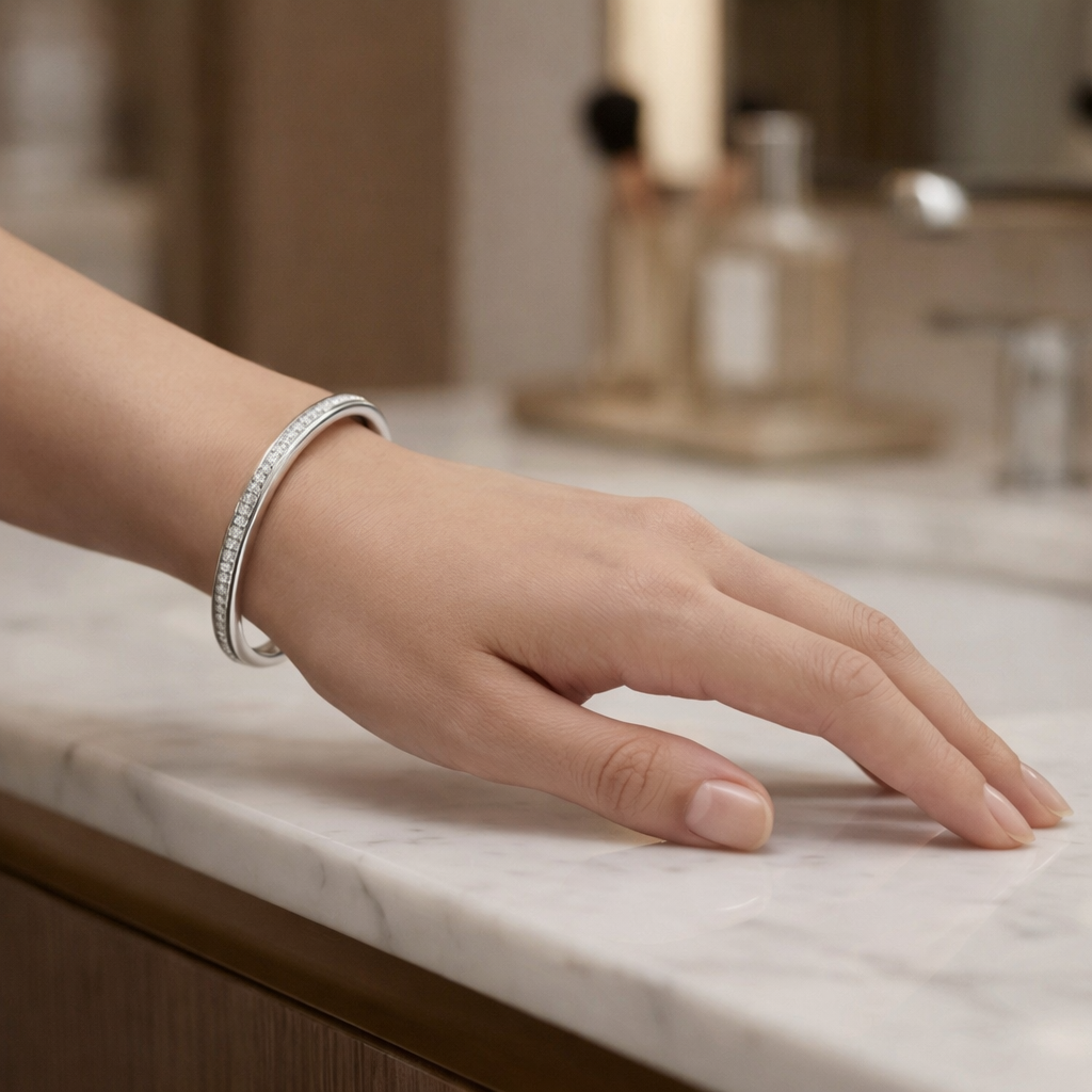 Classic Pavé Crystal Bangle