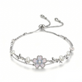 Pearl Flower Layered Adjustable Bracelet