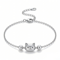 Cute Cat Minimalist Chain Bracelet