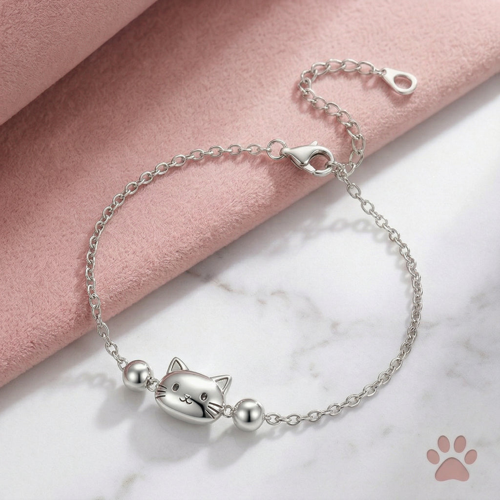 Cute Cat Minimalist Chain Bracelet