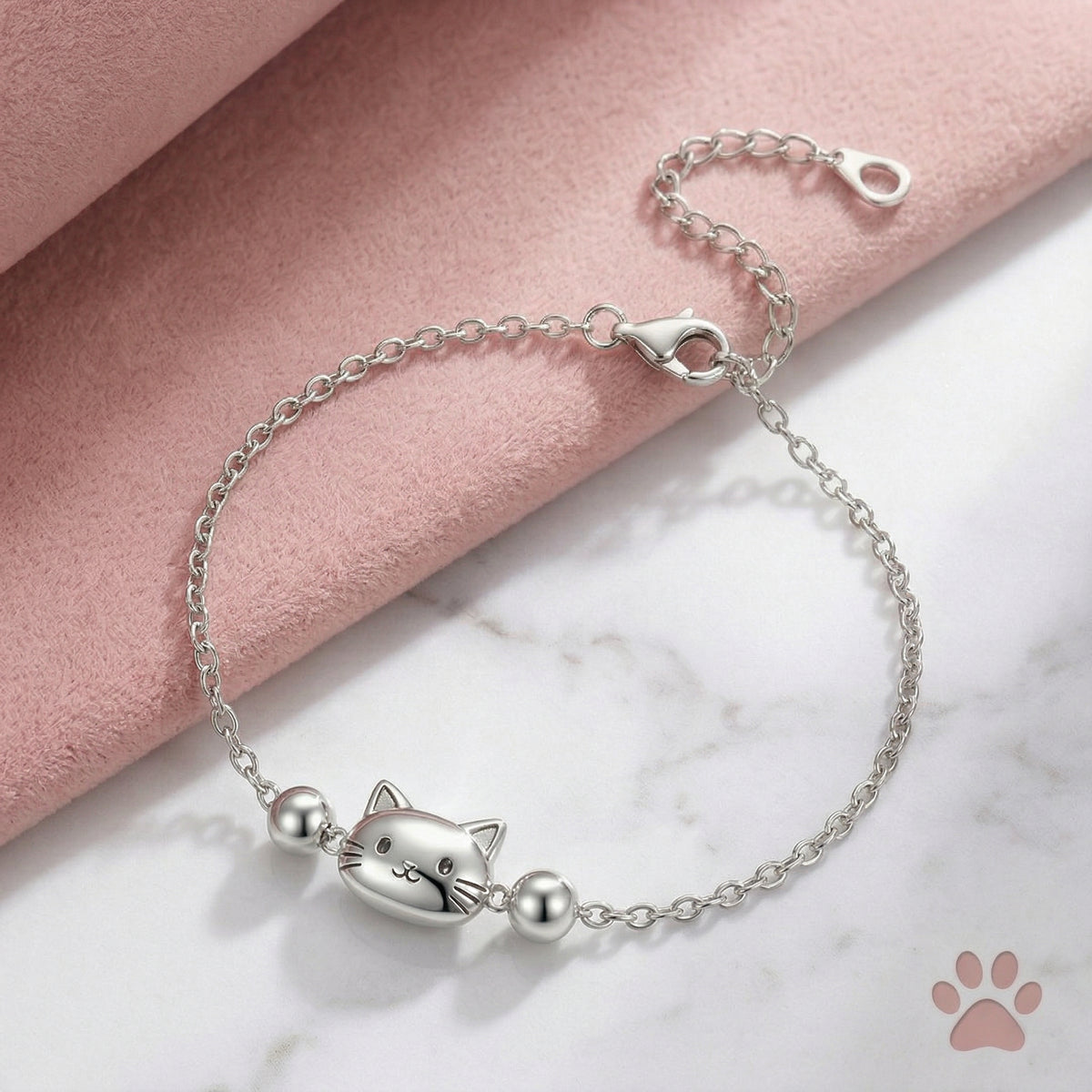 Cute Cat Minimalist Chain Bracelet