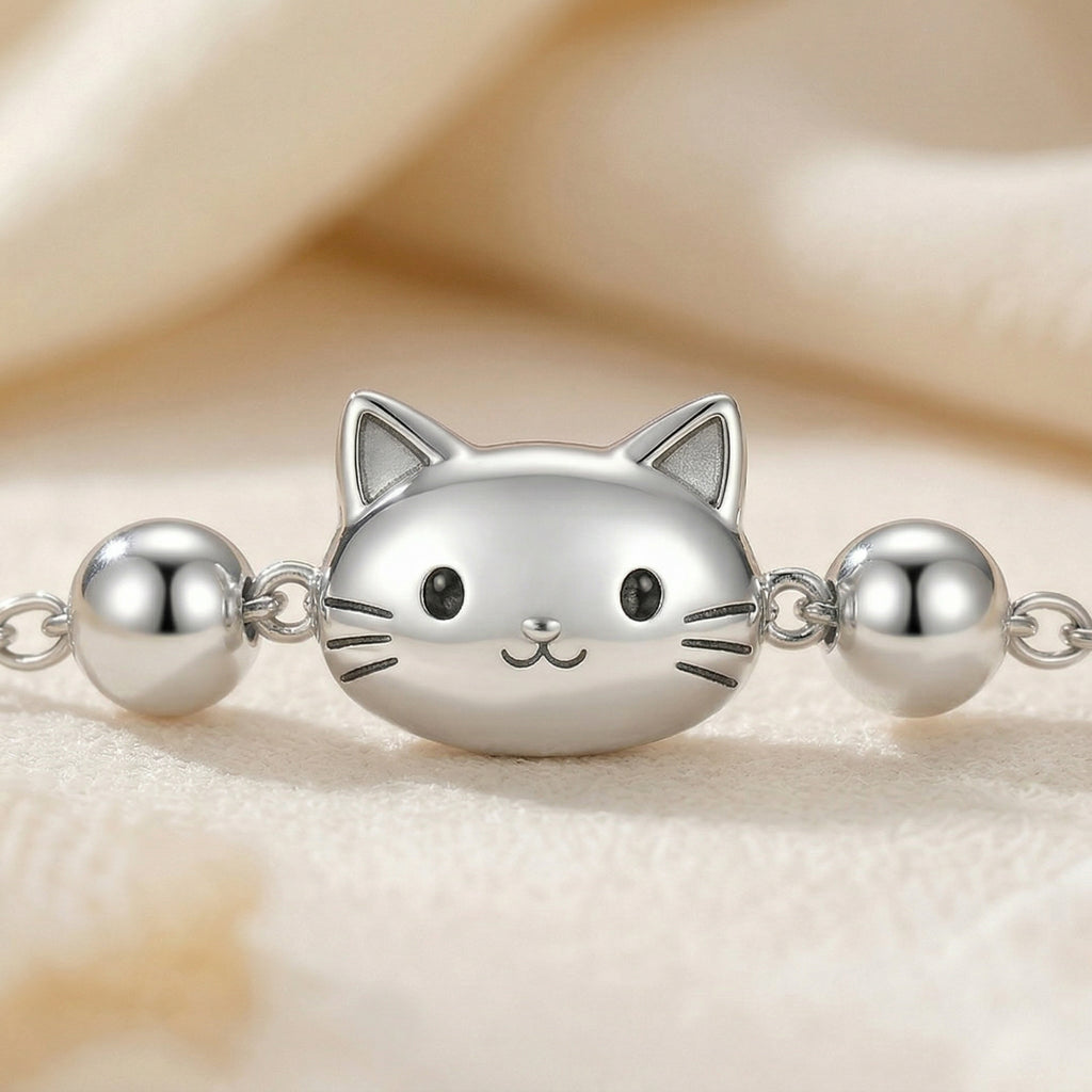 Cute Cat Minimalist Chain Bracelet