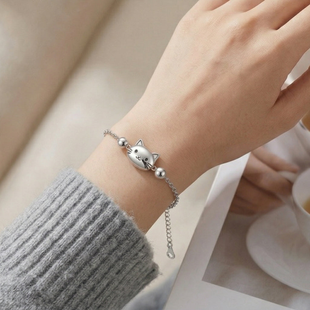 Cute Cat Minimalist Chain Bracelet
