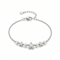 Triple Star Pearl Bracelet