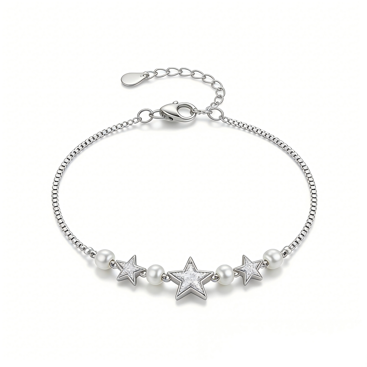 Triple Star Pearl Bracelet