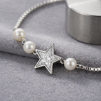 Triple Star Pearl Bracelet