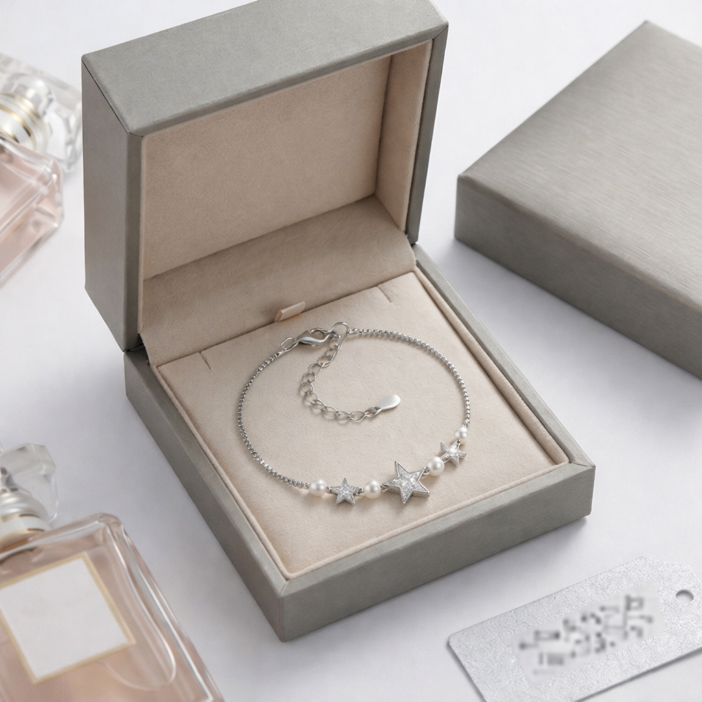 Triple Star Pearl Bracelet